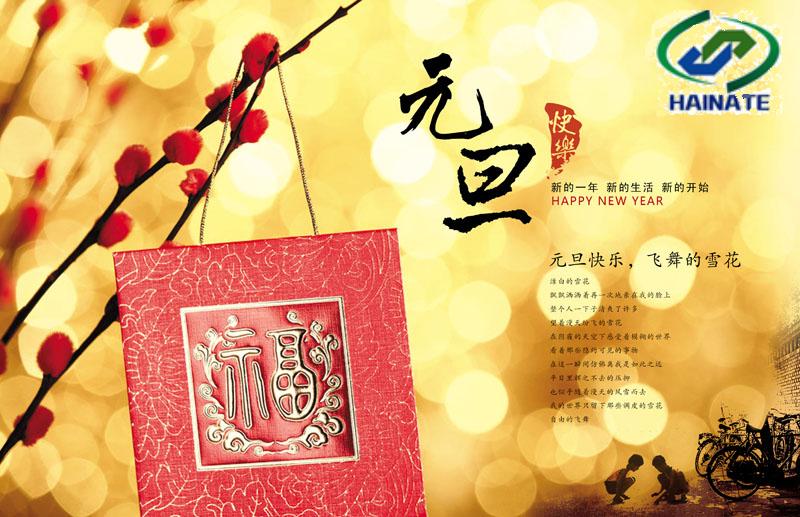 濟南海納特科技有限公司祝您元旦快樂！